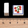 Printed Handmade Porcelain Beads PORC-G016-04X-3