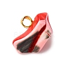 Dyed Natural Trochid Shell/Trochus Shell Pendants PALLOY-JF04483-02-3