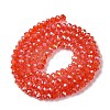 Baking Electroplate Glass Beads Strands X-DGLA-A039-J2MM-B01-2