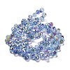 Electroplate Glass Beads Strands EGLA-D030-17B-2