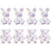 8Pcs 2 Style ABS Plastic Beads FIND-BC0003-05-1