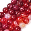 Natural Striped Agate/Banded Agate Bead Strands G-K155-B-10mm-01-3