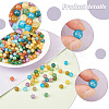 ARRICRAFT 270Pcs 9 Colors Imitation Cracked Jade Glass Beads Sets GLAA-AR0001-37-4