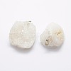 Electroplated Natural Druzy Crystal Pendants G-F535-01A-3