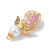 Luminous Handmade Glass Seed Beaded Angel Pendants PALLOY-MZ00963-5