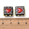 Glass Enamel Beads GL-CBA33A9-03F-4