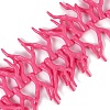 Opaque Acrylic Imitation Coral Beads Strands SACR-P033-02A-07-1
