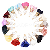 32Pcs 16 Colors Flower Chiffon Pendants FIND-TA0003-41-2