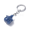 Natural/Synthetic Gemstone Keychains KEYC-P011-04P-3