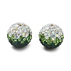Gradient Color Design Polymer Clay Rhinestone Beads CLAY-NH0001-03A-1