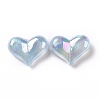 UV Plating Rainbow Iridescent Acrylic Beads OACR-C010-01B-2