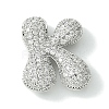 Rack Plating Brass Cubic Zirconia Pendants KK-S378-02P-K-1