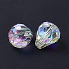 Imitation Austrian Crystal Beads SWAR-F062-10x8mm-32-3