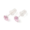 Cubic Zirconia Diamond Stud Earrings STER-M105-01B-S-3