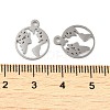 Non-Tarnish 304 Stainless Steel Charms STAS-J042-06P-3