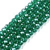 Electroplate Glass Beads Strands EGLA-A044-T4mm-A18-1