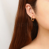 Heart 304 Stainless Steel Hoop Earrings for Women EF5965-1-3