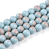 Baking Paint Glass Beads Strands DGLA-N012-8mm-06-1