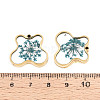 304 Stainless Steel Epoxy Resin Pendants STAS-T072-23-4