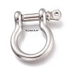 304 Stainless Steel D-Ring Anchor Shackle Clasps X-STAS-Z017-15P-2