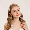 Zinc Alloy Rhinestone Hair Bands OHAR-WH20007-01B-P-5