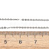 Anti-Tarnish Electroplated Rhodium Plated Sterling Silver Cable Chain Necklaces X-NJEW-N0048-46-18-4