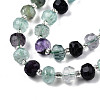 Natural Fluorite Beads Strands G-N327-08U-3