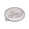 Non-Tarnish 304 Stainless Steel Pendants STAS-C032-04P-2