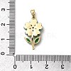 Brass Micro Pave Cubic Zirconia Pendants KK-H089-32G-02-3