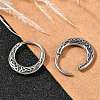 316 Surgical Stainless Steel Hoop Earrings EJEW-G416-36AS-3