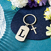 1Pc Stainless Steel Keychains KEYC-TADJ0001-08L-3
