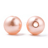 Spray Painted ABS Plastic Imitation Pearl Beads OACR-T015-05B-19-1