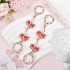 Alloy Enamel Cherry Link Chains for Purse Chains PURS-WH0001-41-4