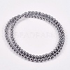 Electroplate Non-magnetic Synthetic Hematite Beads Strands G-J169A-4mm-02-2