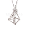 304 Stainless Steel Macrame Pouch Empty Stone Holder Necklace Making NJEW-JN05238-01-2