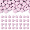 50Pcs Food Grade Eco-Friendly Silicone Beads SIL-TA0002-89F-1