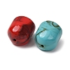 Two Tone Acrylic Imitation Gemstone Beads AC-CBABC78-06-3