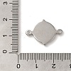 304 Stainless Steel Cabochon Connector Setting STAS-C110-09P-3