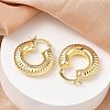 Brass Hoop Earrings for Women KK-CBAD851-40G-3