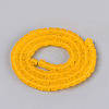 Transparent Frosted Glass Beads Strands GLAA-N072-01A-A02-2
