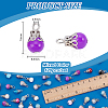 120Pcs Glass Pendants PALLOY-PHE00012-4