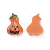 Halloween Theme Resin Cabochons CRES-X0010-07-3