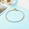 Two Tone 304 Stainless Steel Cable Chain Bracelet & Necklace Sets SJEW-JS01210-6