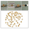 ARRICRAFT 60Pcs Brass Crimp Beads KK-AR0003-26-5