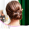 36Pcs 3 Colors Iron Hair Fork Findings IFIN-UN0001-25-5