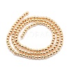Electroplate Non-magnetic Synthetic Hematite Beads Strands G-L485-01G-LG-3
