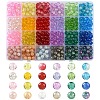 600Pcs 24 Styles Mixed Styles Transparent Glass Beads Strands GLAD-YW0005-75-1