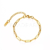 304 Stainless Steel Paperclip Bracelets PW-WGB3E23-01-1