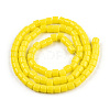 Opaque Solid Glass Bead Strands X-GLAA-N047-09-F03-2