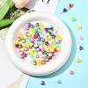 200Pcs 2 Colors ABS Plastic Beads KY-FS0001-42A-8